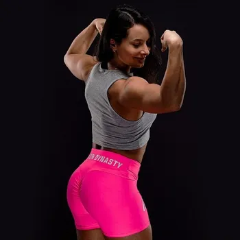 Dámské kraťasy Iron Dynasty Dámské kraťasy Hot pants scrunch pink - velikost XL