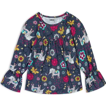 Dívčí tunika NANAI SLONI šedá Velikost: 128