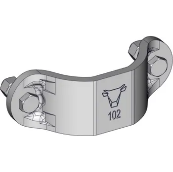 Plotový sloupek Půl objímka na stájový sloupek Octagonal Ø102mm