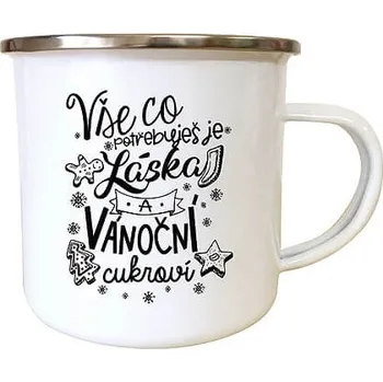Hrnek plecháček Vánoční cukroví - posl. 2ks