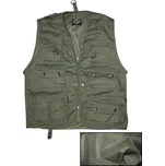MIL-TEC vesta JAGD se síťkou na lov nebo rybaření ZELENÁ vel.4XL