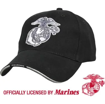 Pokrývka hlavy ROTHCO čepice baseball GLOBE & ANCHOR ČERNÁ