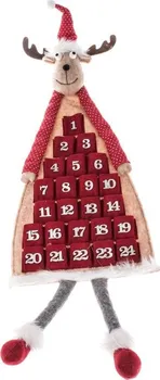 Vánoční dekorace Dakls Závěsný adventní kalendář sob 110 cm
