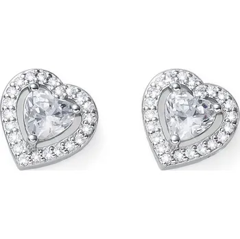 Šperk Stříbrné náušnice s krystaly Swarovski Oliver Weber Forever white