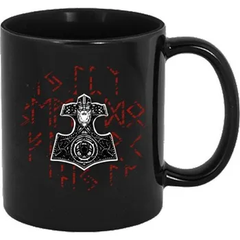 Hrnek malý barevný s potiskem Hrnek - Thorovo kladivo