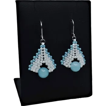 Náušnice Mijabijoux Náušnice Leyla s minerálem amazonit MB00108