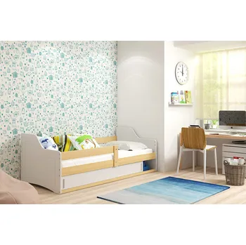 Postel ImportWorld Dětská postel Nika 1 80x160 - 1 osoba - Borovice, Bílá