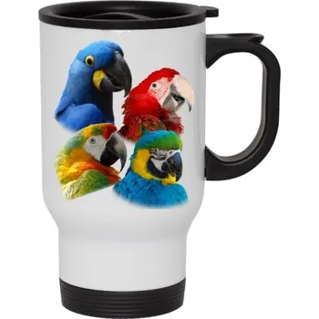 Termohrnek Cestovní termohrnek s uchem s potiskem Ara