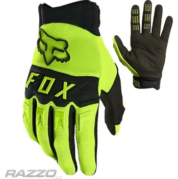 Moto oblečení MX rukavice FOX Dirtpaw Glove Flo Yellow 2025 11 - XL