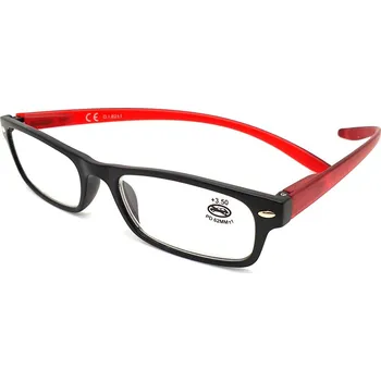 Dioptrické brýle SV2044 red/ +3,50 + šňůrka +hadřík