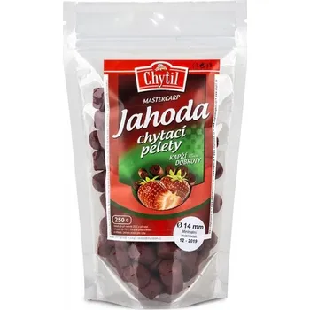 Nástraha Chytil Chytací Pelety S Dírkou 250 g - Příchuť Jahoda - Průměr 20 mm