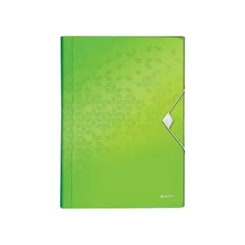 Aktovka na dokumenty LEITZ Aktovka s přihrádkami WOW, PP, zelená