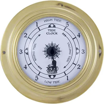 Barometr SEA Club Přílivové hodiny mosaz 9,8 cm