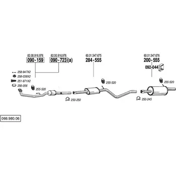 Katalyzátor katalyzátor výroba Veneporte Bosal 90-159A