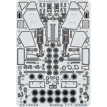 Plastikový model Extratech 1/144 Boeing 777-300 ER - PE set (ZVE)