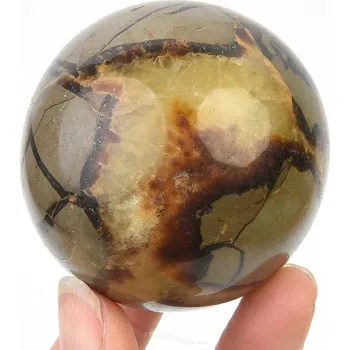 Přírodní kámen Septarie hladká koule 283g