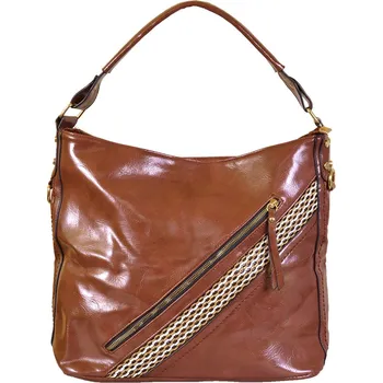 Kabelka Aaryans Prostorná taška 8196 HNĚDÁ