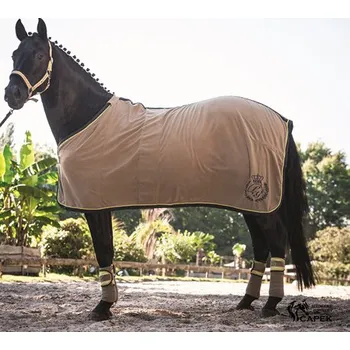 Deka pro koně Odpocovací deka HKM -NAPLES- - Béžová - 145cm