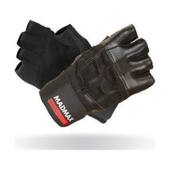 Fitness rukavice MadMax Fitness rukavice Professional Exclusive 269 s omotávkou - černé
