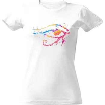 Dámské tričko Tričko s potiskem Barevné oko boha Hora dámské