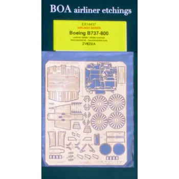 Plastikový model Extratech 1/144 Boeing 737-800 external details PE set (ZVE)