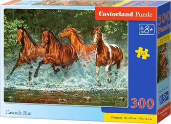 Puzzle Castorland Běžící koně 300 dílků