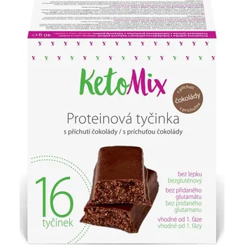 Keto dieta KetoMix Proteinové tyčinky 16x 40 g