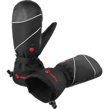 Rukavice Bezdoteku Vyhřívané rukavice palčáky Savior pánské černé vel. XS