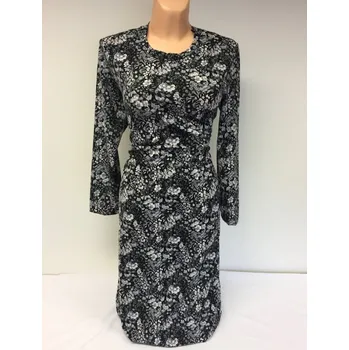 Dámské šaty damské šaty, Barva Černá, Velikost XL46, Materiál 98% Polyester 2% Lycra