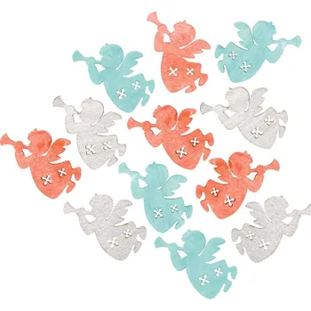 Vánoční dekorace Anděl dřevěný 3 cm 12 ks