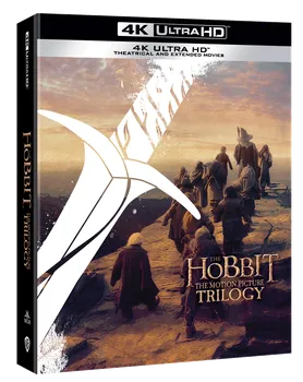 blu-ray film Blue-ray Hobit: Trilogie prodloužené a kino verze 4K Ultra HD Blu-ray (2020) 6 disků