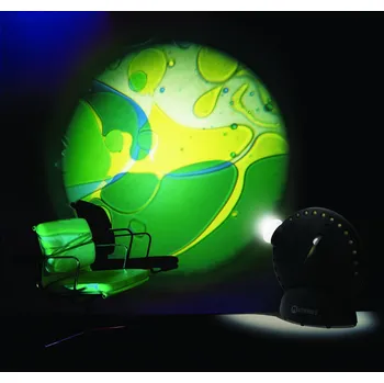 Lampa pro světelnou terapii Mathmos Space projektor, oil disk modrá-žlutá