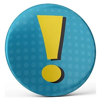 Dekorativní magnet Vtipný magnet s potiskem Vykřičník