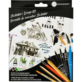 Manuscript Manuscript, MC173, Illustrator´s design kit, skicovací a kreslící sada, 14 ks