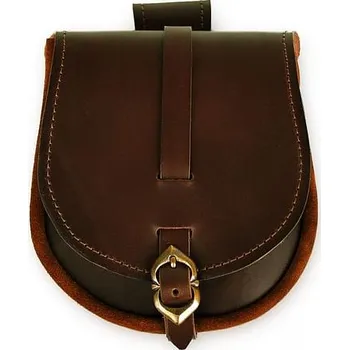 Karnevalový doplněk imago Středověká taštice přepásaná, barva hnědá