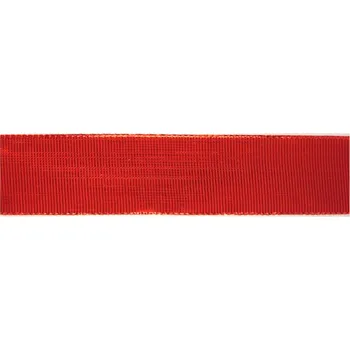 Stuha a.s. Plátnová stuha červená metaloplastová, šíře 40 mm