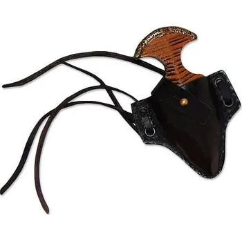 Karnevalový doplněk Epic Armoury Měkčená latexová vrhací dýka + pouzdro, barva černá