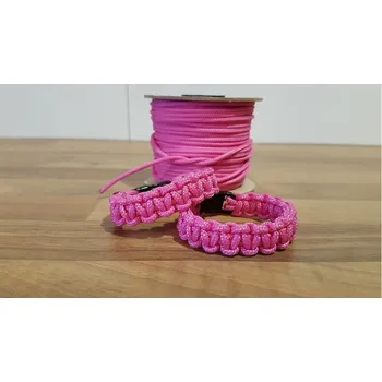 Lany DĚTSKÝ Paracord náramek - klasika RŮŽOVÝ (DĚTSKÝ Paracord náramek - klasika RŮŽOVÝ)