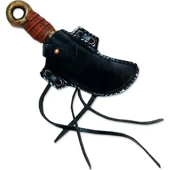 Karnevalový doplněk Epic Armoury Měkčený latexový vrhací nůž - Kožešník + pouzdro, barva černá