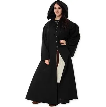 Karnevalový kostým imago Plášť s rukávy - černý, velikost L/XL