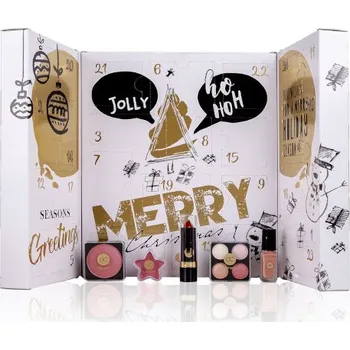 Accentra Adventní kalendář dekorativní kosmetiky Gold In Book Kosmetická sada Accentra Adventní kalendář dekorativní kosmetiky Gold In Book