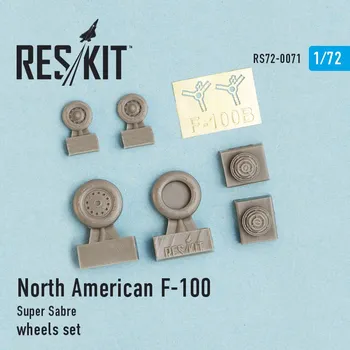 Plastikový model Reskit 1/72 N.A. F-100 Super Sabre wheels set...