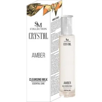 Pleťový krém SM Collection Přírodní esenciální čistící pleťové mléko na oči, tvář a rty - jantar 100 ml