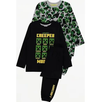 Chlapecké pyžamo GEORGE chlapecké pyžamo "MINECRAFT CREEPY" černá 7-8 let (128)