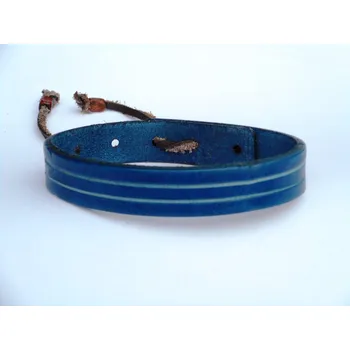 Náramek Kožený náramek č.2 Barva: Modrá