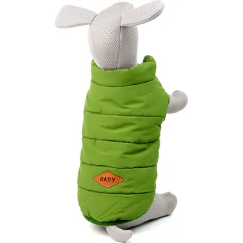 Obleček pro psa Vsepropejska Baby zimní bunda pro psa Barva: Zelená, Délka zad (cm): 21, Obvod hrudníku: 35 - 38 cm