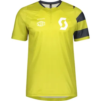 cyklistický dres SCOTT TRAIL VERTIC ZIP KR. RUKÁV, lemongrass yellow Varianta: L