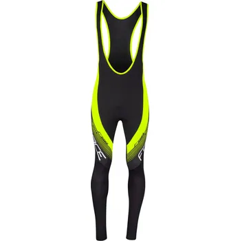 Cyklistické kalhoty Force kalhoty F58 se šráky bez vložky, černé-fluo