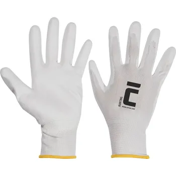 Pracovní rukavice CERVA BUNTING 0108000599 12 ks, bílé Velikost: 11