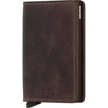 Peněženka Čokoládová kožená peněženka SECRID Slimwallet vintage SV-Chocolate SECRID